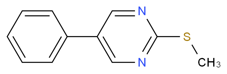 2-(Methylsulfanyl)-5-phenylpyrimidine_分子结构_CAS_31408-20-5)