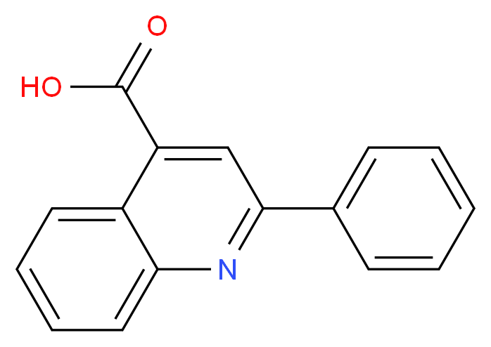 2-苯基-4-喹啉羧酸_分子结构_CAS_132-60-5)