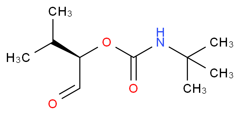 (2R)-3-methyl-1-oxobutan-2-yl N-tert-butylcarbamate_分子结构_CAS_106391-88-2