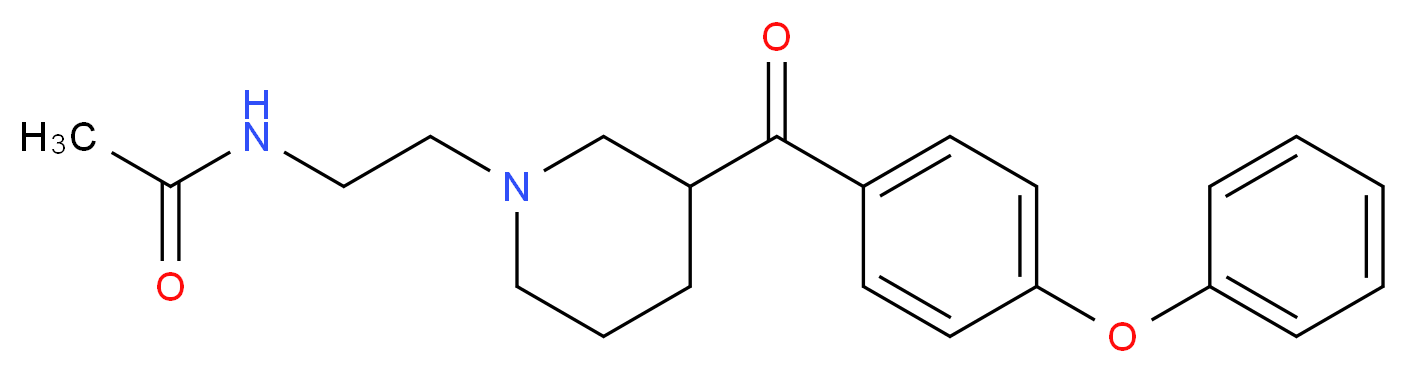 N-{2-[3-(4-phenoxybenzoyl)piperidin-1-yl]ethyl}acetamide_分子结构_CAS_)