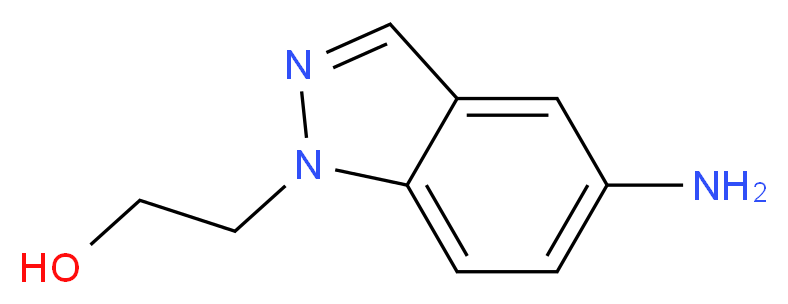 5-Amino-1-(2-hydroxyethyl)-1H-indazole_分子结构_CAS_)