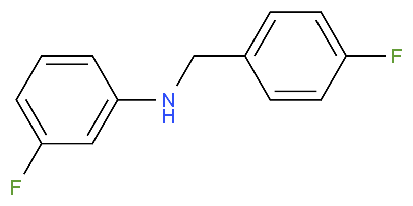 3-Fluoro-N-(4-fluorobenzyl)aniline_分子结构_CAS_1019613-18-3)