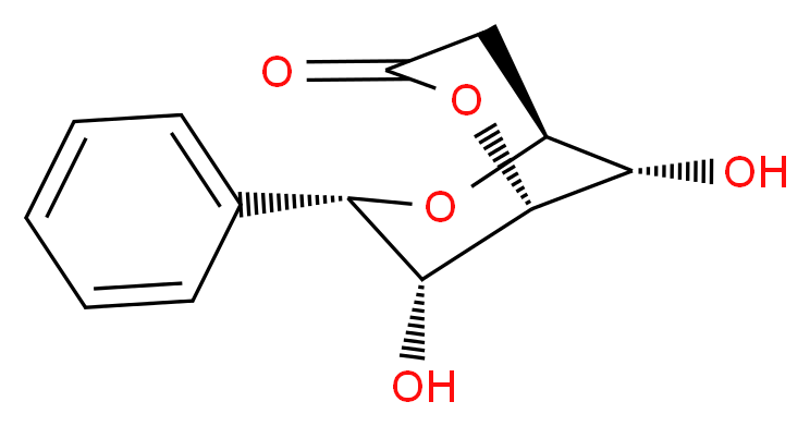 (1R,5S,7S,8R,9S)-8,9-dihydroxy-7-phenyl-2,6-dioxabicyclo[3.3.1]nonan-3-one_分子结构_CAS_129578-07-0