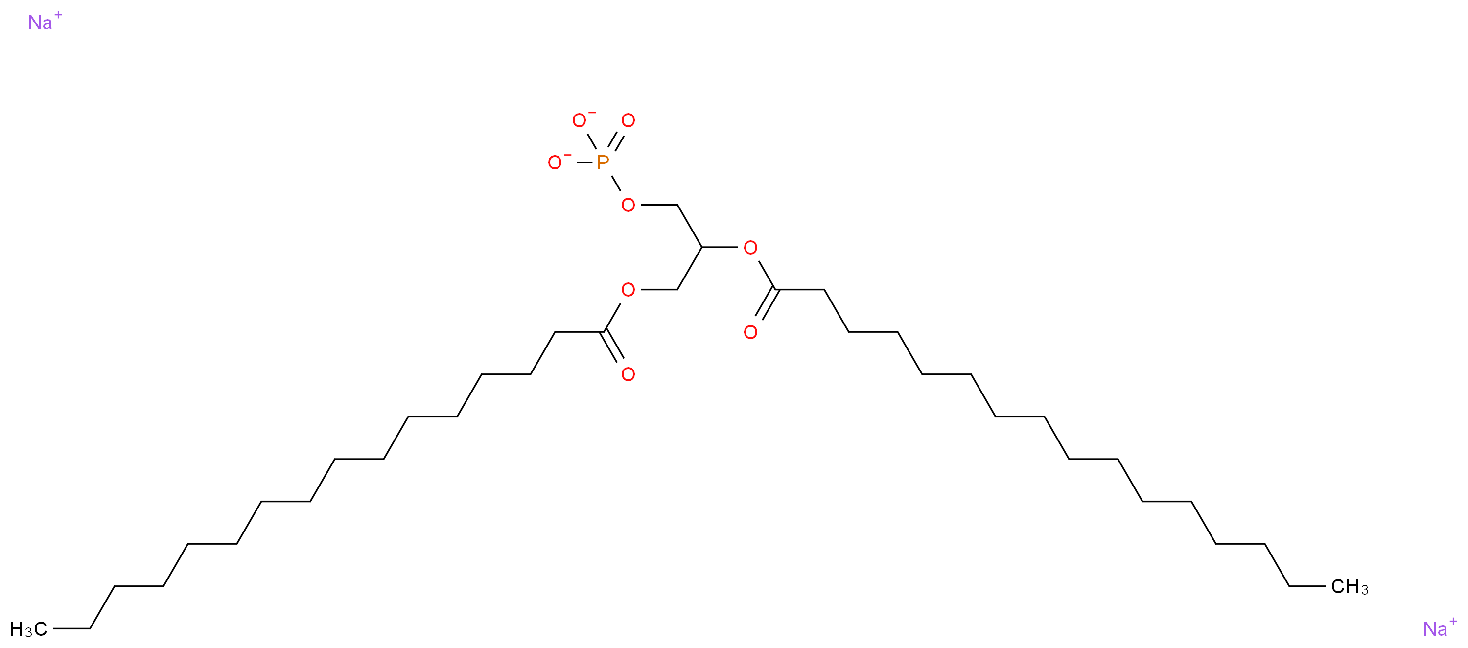 rac-1,2-Dipalmitoyl-glycero-3-phosphate disodium salt_分子结构_CAS_70240-64-1)