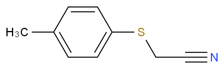 2-[(4-methylphenyl)thio]acetonitrile_分子结构_CAS_21681-88-9)