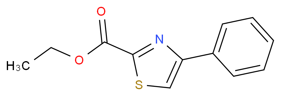 Ethyl 4-phenylthiazole-2-carboxylate_分子结构_CAS_31877-30-2)