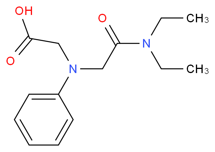 [[2-(Diethylamino)-2-oxoethyl](phenyl)amino]-acetic acid_分子结构_CAS_)