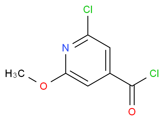 2-氯-6-甲氧基吡啶-4-甲酰氯_分子结构_CAS_116853-97-5)