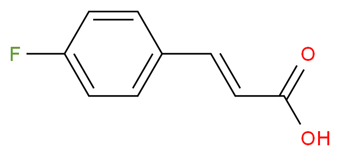 (2E)-3-(4-fluorophenyl)prop-2-enoic acid_分子结构_CAS_)