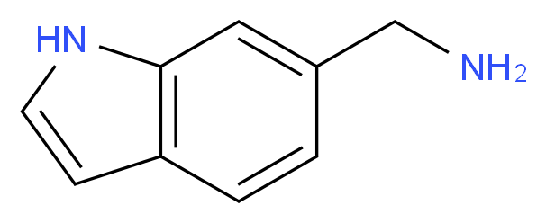 1H-Indol-6-ylmethylamine_分子结构_CAS_3468-17-5)