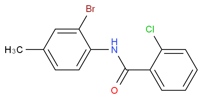 N-(2-Bromo-4-methylphenyl)-2-chlorobenzamide_分子结构_CAS_303795-95-1)