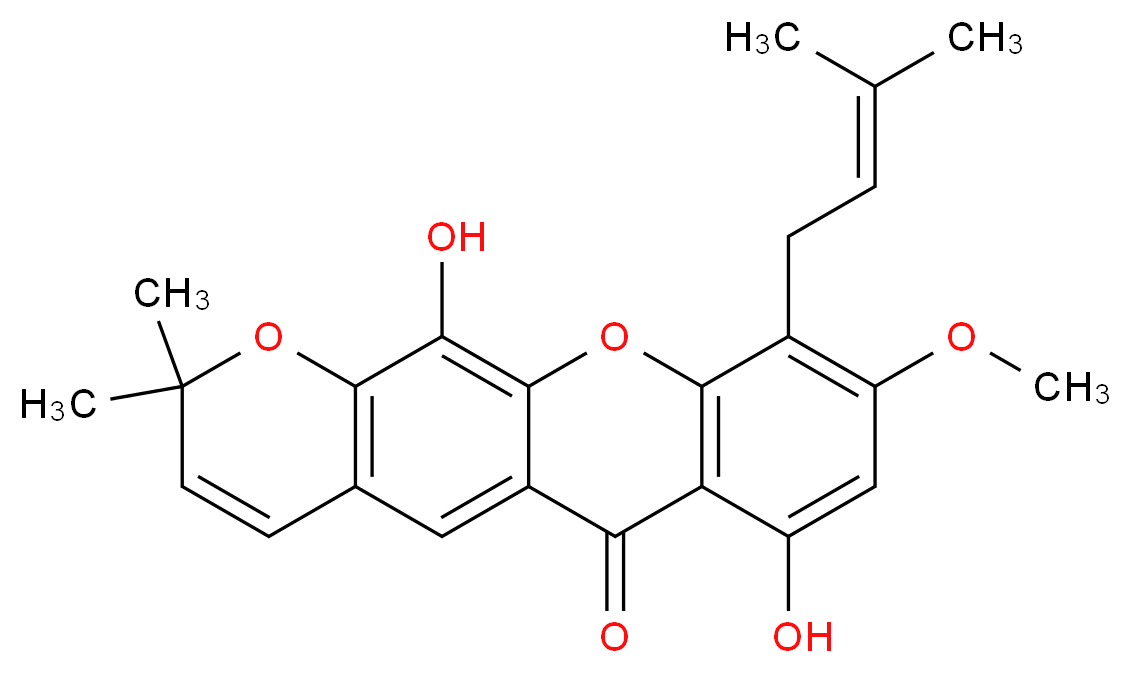 Nigrolineaxanthone V_分子结构_CAS_864516-31-4)