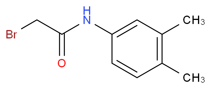 2-bromo-N-(3,4-dimethylphenyl)acetamide_分子结构_CAS_349120-87-2)