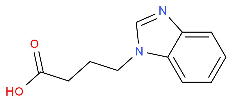 4-(1H-1,3-benzodiazol-1-yl)butanoic acid_分子结构_CAS_436091-31-5