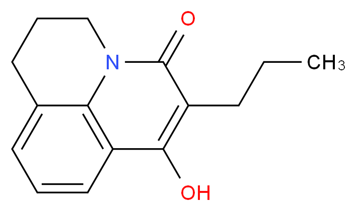 7-Hydroxy-6-propyl-2,3-dihydro-1H,5H-pyrido[3,2,1-ij]quinolin-5-one_分子结构_CAS_)