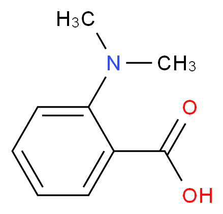 2-(dimethylamino)benzoic acid_分子结构_CAS_610-16-2