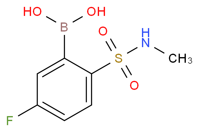 (5-Fluoro-2-(N-methylsulfamoyl)phenyl)boronic acid_分子结构_CAS_1218790-75-0)