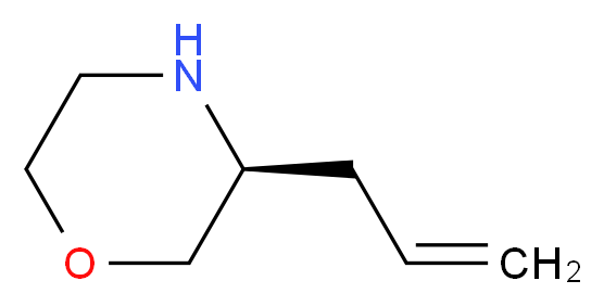 (S)-3-AllylMorpholine_分子结构_CAS_1251751-03-7)