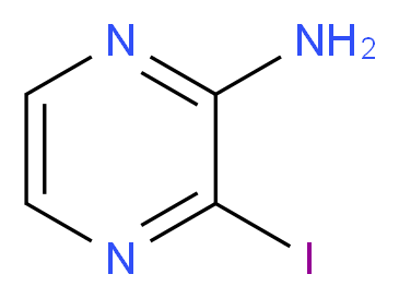 3-iodopyrazin-2-amine_分子结构_CAS_344329-41-5