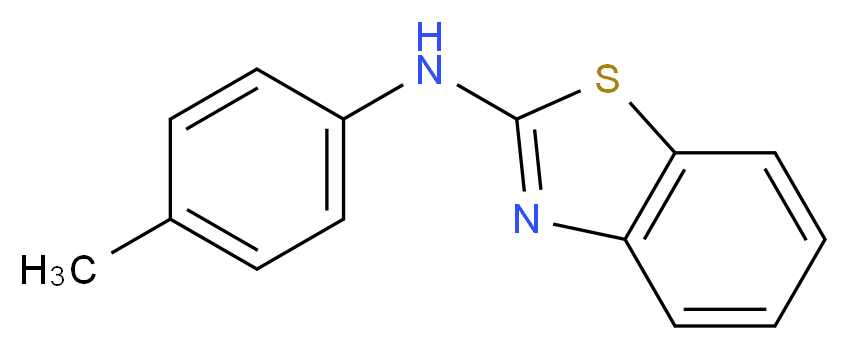 N-(4-methylphenyl)-1,3-benzothiazol-2-amine_分子结构_CAS_70785-26-1