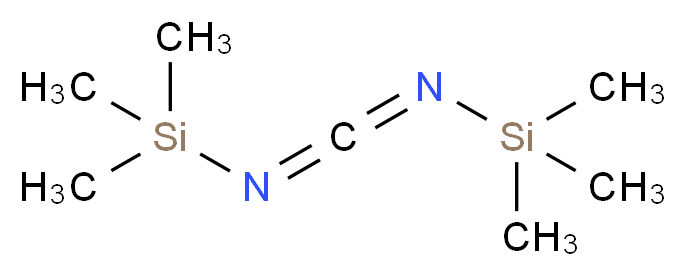 双(三甲基硅基)碳二亚胺_分子结构_CAS_1000-70-0)