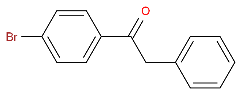 1-(4-bromophenyl)-2-phenylethanone_分子结构_CAS_)