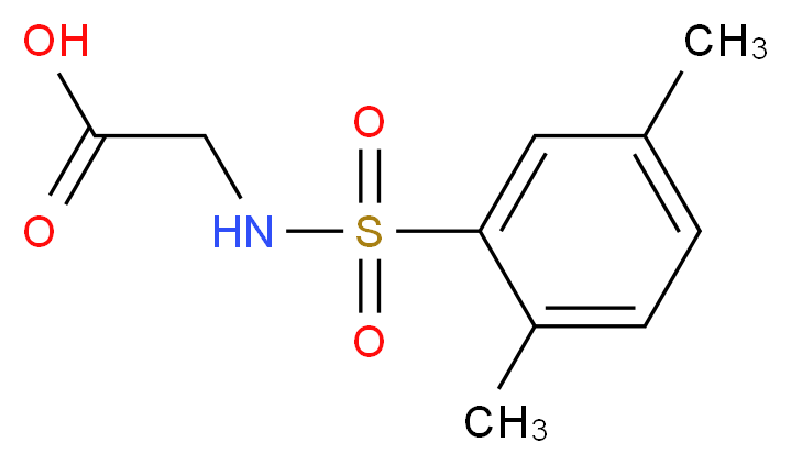 N-[(2,5-Dimethylphenyl)sulfonyl]glycine_分子结构_CAS_13240-18-1)