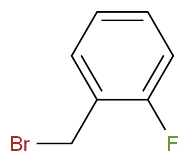 1-(bromomethyl)-2-fluorobenzene_分子结构_CAS_446-48-0