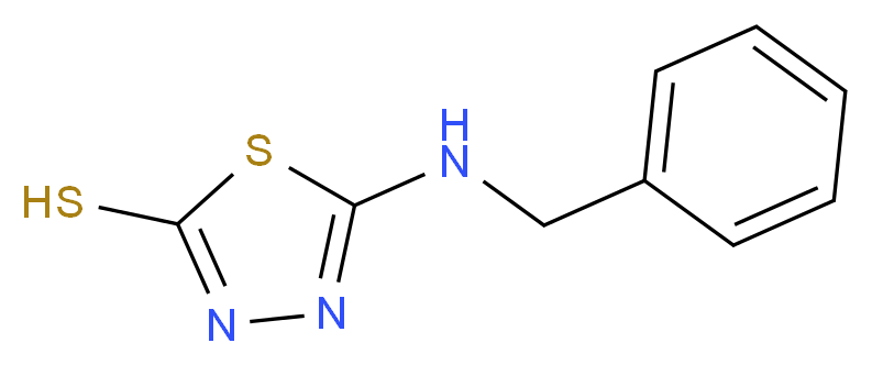 5-(benzylamino)-1,3,4-thiadiazole-2-thiol_分子结构_CAS_14731-27-2