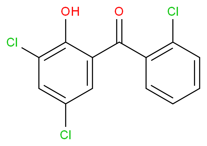 2,4-dichloro-6-(2-chlorobenzoyl)phenol_分子结构_CAS_99585-49-6