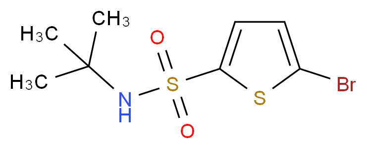 5-Bromothiophene-2-N-t-butylsulfonamide_分子结构_CAS_286932-39-6)