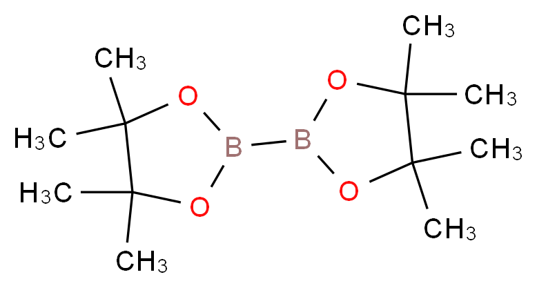 4,4,5,5-tetramethyl-2-(tetramethyl-1,3,2-dioxaborolan-2-yl)-1,3,2-dioxaborolane_分子结构_CAS_73183-34-3