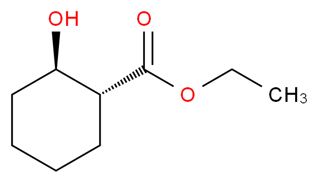 trans-2-Hydroxy-cyclohexanecarboxylic acid ethyl ester_分子结构_CAS_6125-55-9)