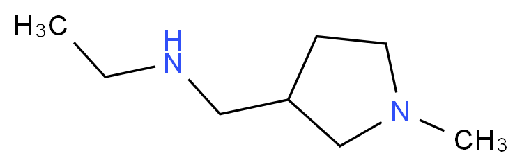 ethyl[(1-methylpyrrolidin-3-yl)methyl]amine_分子结构_CAS_959239-24-8