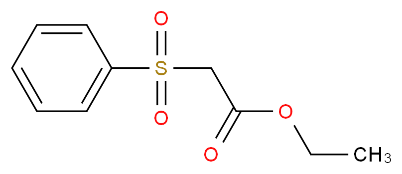Ethyl 2-(phenylsulfonyl)acetate_分子结构_CAS_7605-30-3)