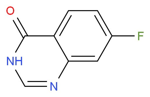 7-Fluoroquinazolin-4(3H)-one_分子结构_CAS_16499-57-3)