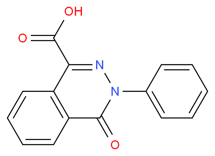 4-Oxo-3-phenyl-3,4-dihydro-phthalazine-1-carboxylic acid_分子结构_CAS_57531-19-8)