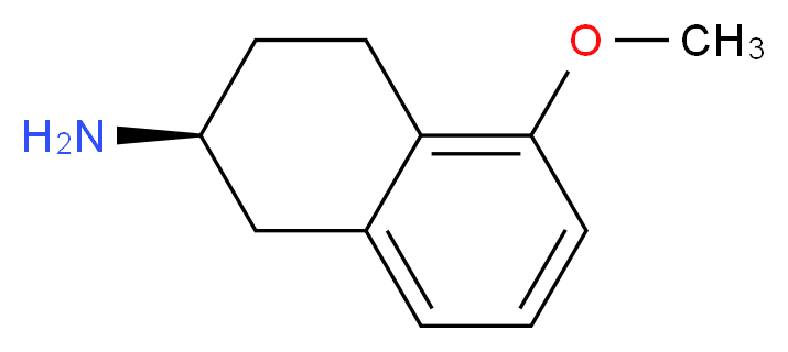 (S)-(-)-5-METHOXY 2-AMINOTETRALIN_分子结构_CAS_105086-80-4)