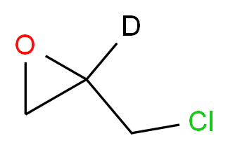 2-(chloromethyl)(2-<sup>2</sup>H)oxirane_分子结构_CAS_70735-27-2