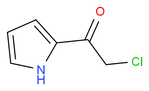 2-Chloro-1-(1H-pyrrol-2-yl)-ethanone_分子结构_CAS_53391-62-1)