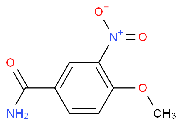 4-甲氧基-3-硝基苯甲酰胺_分子结构_CAS_10397-58-7)