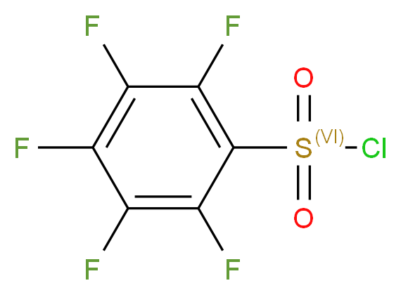 pentafluorobenzene-1-sulfonyl chloride_分子结构_CAS_832-53-1