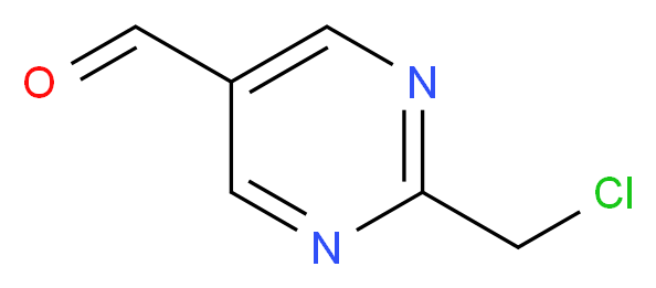 2-(CHLOROMETHYL)PYRIMIDINE-5-CARBALDEHYDE_分子结构_CAS_944899-62-1)