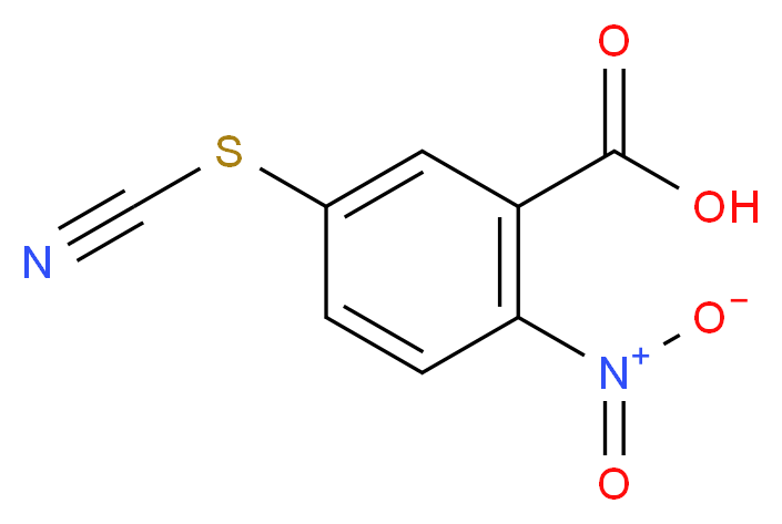 2-硝基-5-氰硫基苯甲酸_分子结构_CAS_30211-77-9)