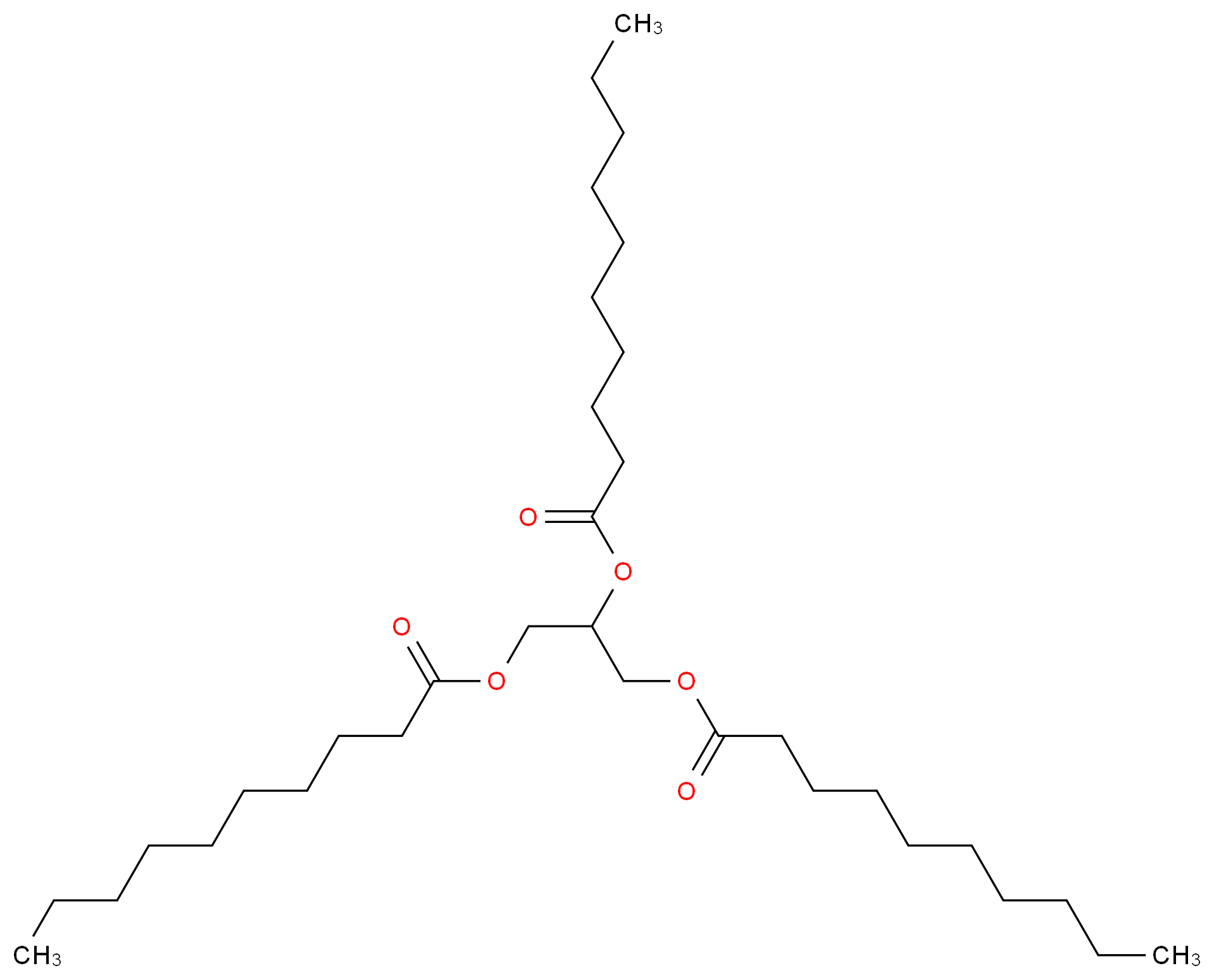 Glyceryl tridecanoate_分子结构_CAS_621-71-6)