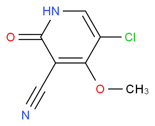 5-CHLORO-1,2-DIHYDRO-4-METHOXY-2-OXO-3-PYRIDINECARBONITRILE_分子结构_CAS_147619-40-7)