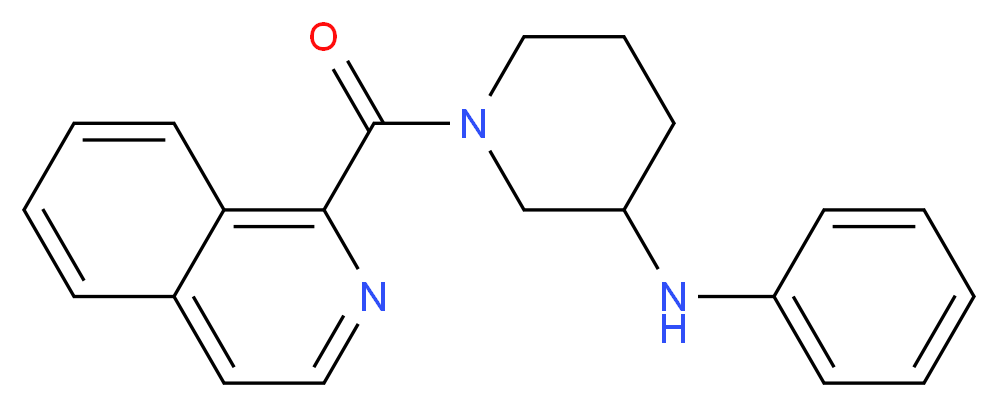 1-(1-isoquinolinylcarbonyl)-N-phenyl-3-piperidinamine_分子结构_CAS_)