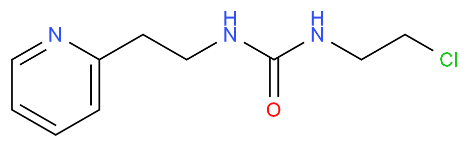 3-(2-chloroethyl)-1-[2-(pyridin-2-yl)ethyl]urea_分子结构_CAS_42471-42-1