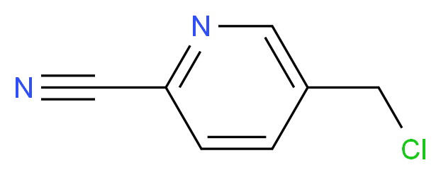 5-(chloromethyl)pyridine-2-carbonitrile_分子结构_CAS_105954-37-8