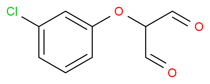 2-(3-chlorophenoxy)propanedial_分子结构_CAS_849021-39-2